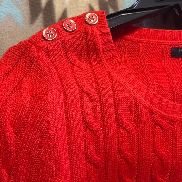 Banana Republic Red Cable Sweater - Picture 3 of 4